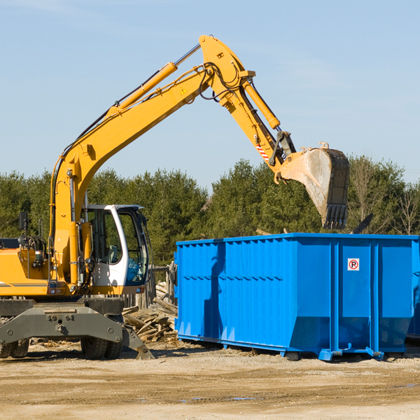 are there any restrictions on where a residential dumpster can be placed in Fairfield TN